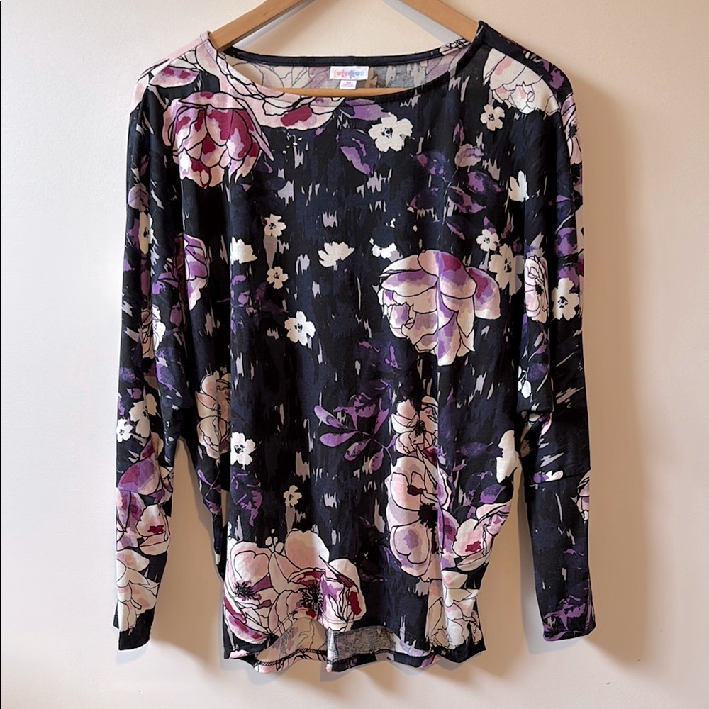 LuLaRoe Floral Batwing Top